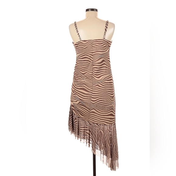 NWT Wild Fable Asymmetrical Animal Print Spaghetti Strap Party Dress - Picture 5 of 9